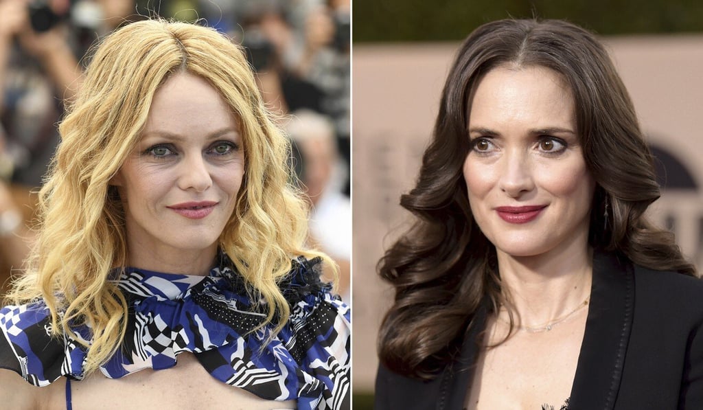 French model-actress and singer Vanessa Paradis, left, and actress Winona Ryder, two former romantic partners of actor Johnny Depp. Photo: AP