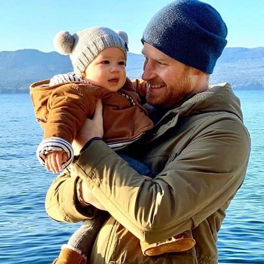 Baby Archie Mountbatten-Windsor and Prince Harry. Photo: Instagram