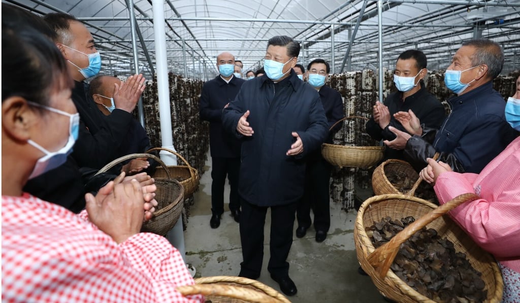 Xi has been touring the country with his message for people to remain vigilant to the ongoing threat of Covid-19. Photo: Xinhua Xi has been touring the country with his message for people to remain vigilant to the ongoing threat of Covid-19. Photo: Xinhua