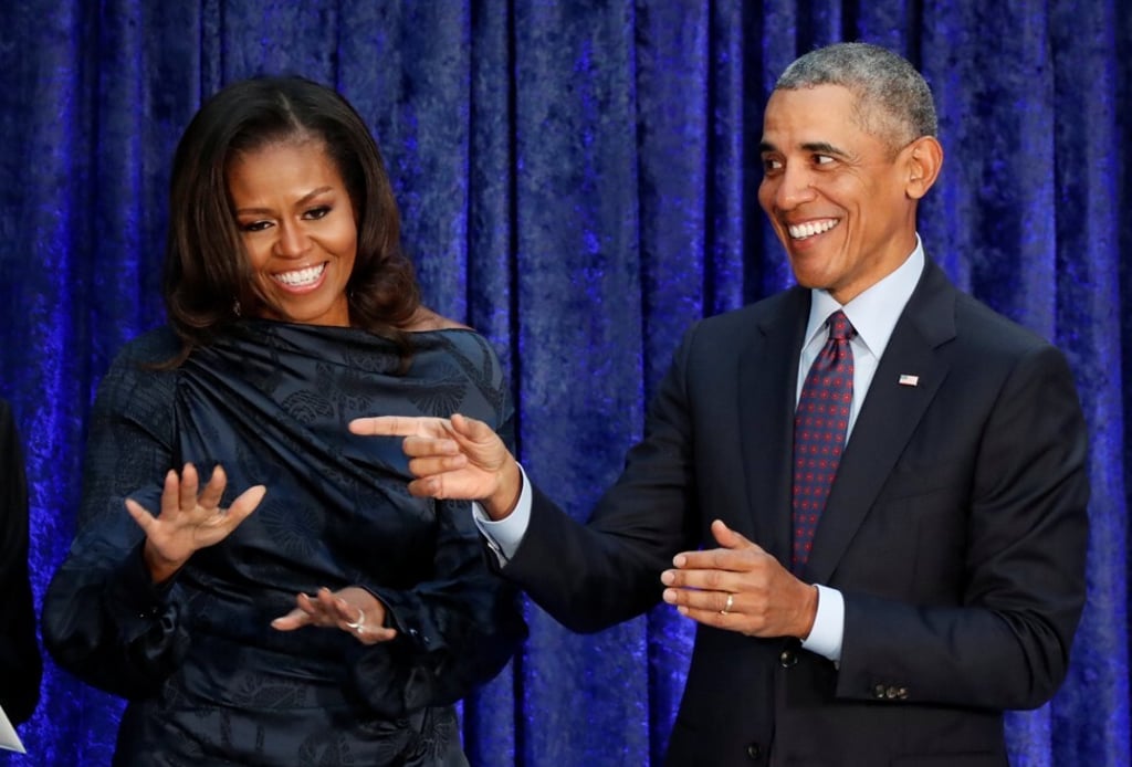 Former US president Barack Obama and his wife Michelle. Photo: Reuters