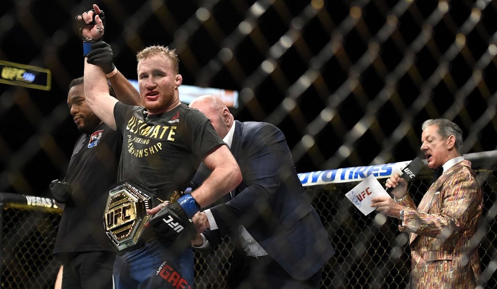 The UFC was first through the Covid-19 wall and should show the sporting world how it is done. Photo: AP The UFC was first through the Covid-19 wall and should show the sporting world how it is done. Photo: AP
