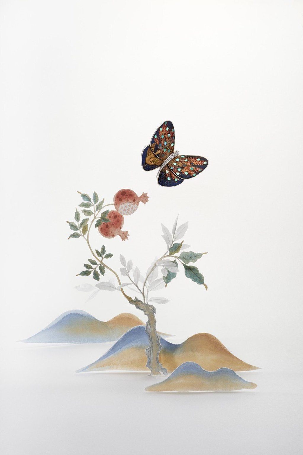 Kujaku AC lacquered butterfly