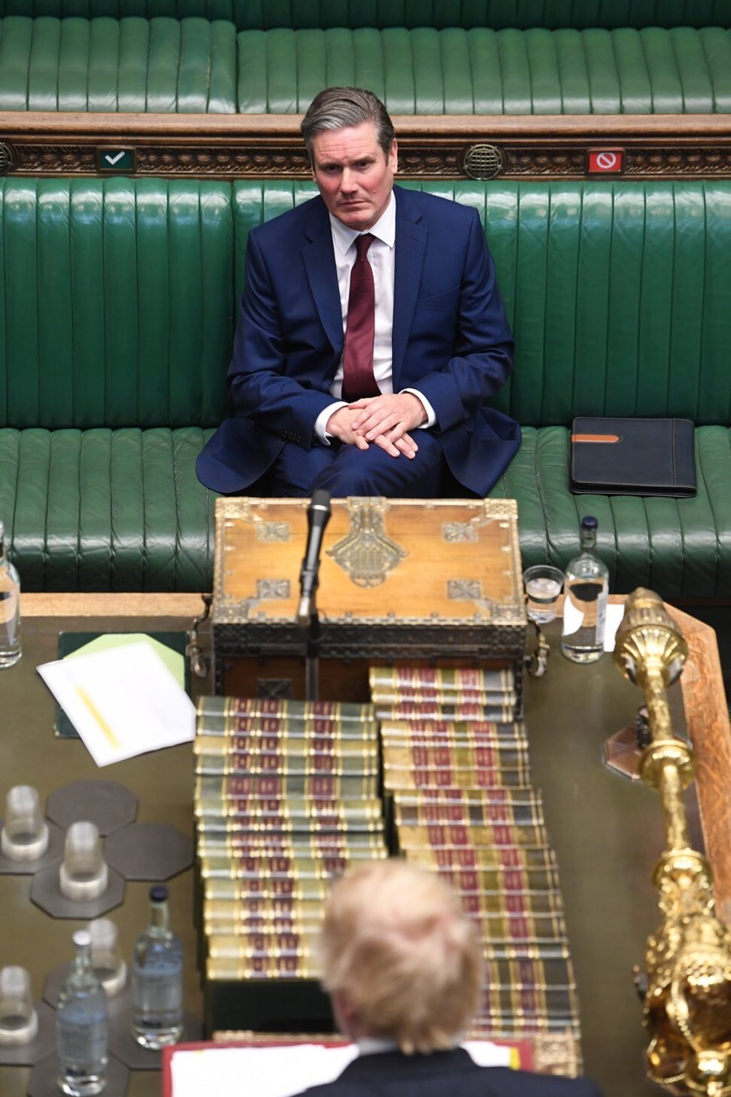 Keir Starmer has challenged PM Boris Johnson on coronavirus deaths in UK care homes. Photo: EPA Keir Starmer has challenged PM Boris Johnson on coronavirus deaths in UK care homes. Photo: EPA