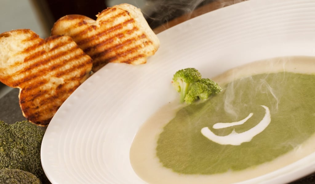Broccoli soup made the Vijay Malhotra way. Photo: handout
