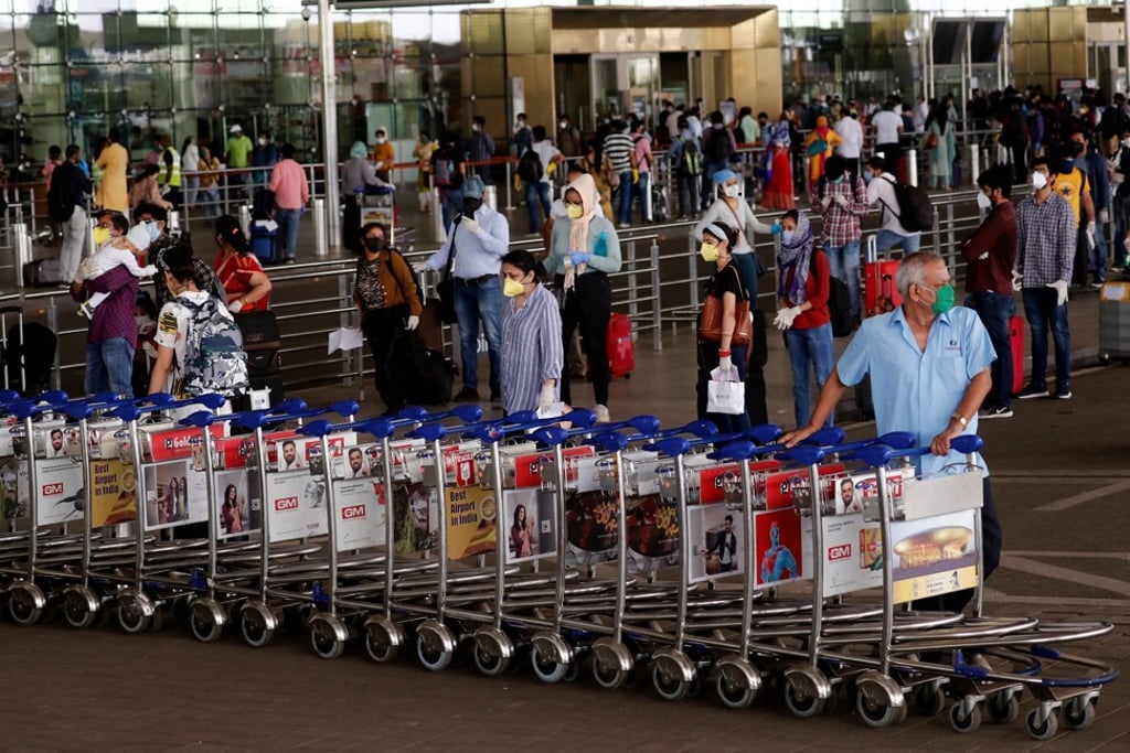 Passengers at the Chhatrapati Shivaji International Airport. Photo: Reuters Passengers at the Chhatrapati Shivaji International Airport. Photo: Reuters
