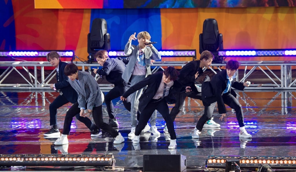 BTS perform on ABC's Good Morning America in New York in 2019. Photo: Scott Roth/Invision/AP