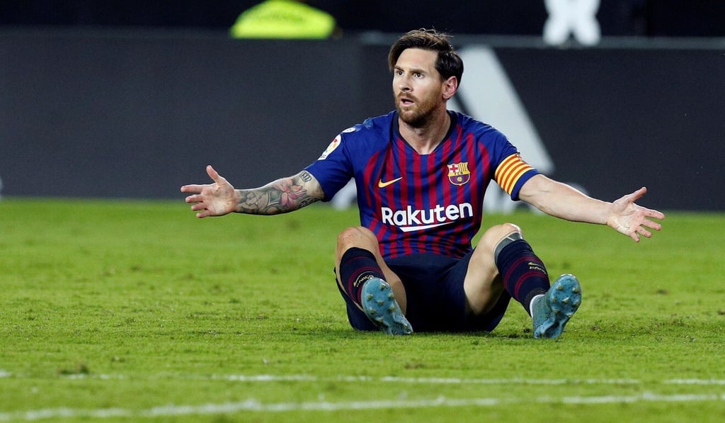 Barcelona's Leo Messi appeals to the referee during a La Liga match. Photo: EPA Barcelona's Leo Messi appeals to the referee during a La Liga match. Photo: EPA