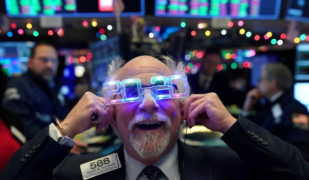 A trader looks forward to the new year at the New York Stock Exchange on December 31, 2019. Despite the uncertainty surrounding the US-China trade war, the S&P 500 started the year on a high. Photo: Reuters A trader looks forward to the new year at the New York Stock Exchange on December 31, 2019. Despite the uncertainty surrounding the US-China trade war, the S&P 500 started the year on a high. Photo: Reuters