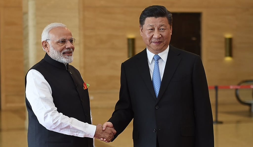 India's Prime Minister Narendra Modi shakes hands with Chinese President Xi Jinping in 2018. Photo: AFP India's Prime Minister Narendra Modi shakes hands with Chinese President Xi Jinping in 2018. Photo: AFP