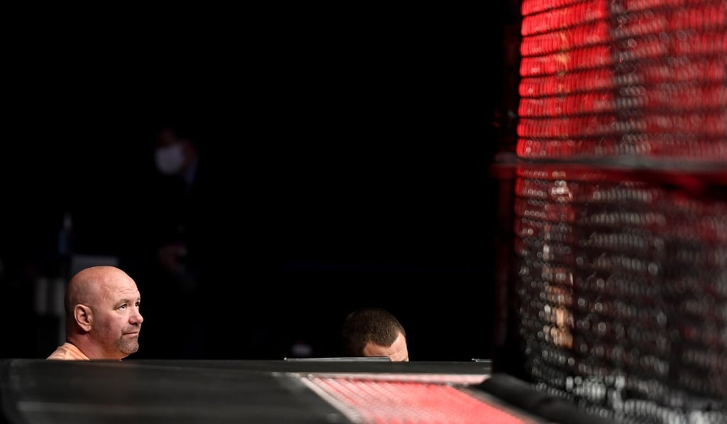 Dana White finds himself dealing with a bunch of fighters who aren’t used to being cooped up in their homes. Photo: AP Dana White finds himself dealing with a bunch of fighters who aren’t used to being cooped up in their homes. Photo: AP