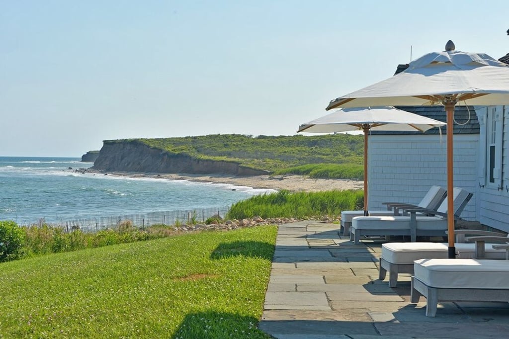 Patio of the living room with stunning ocean views. Photo: Sotheby’s