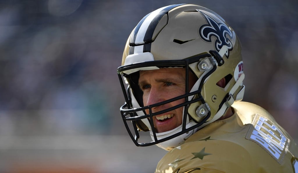 Drew Brees has taken heat for his recent comments on kneeling during the US national anthem. Photo: AFP