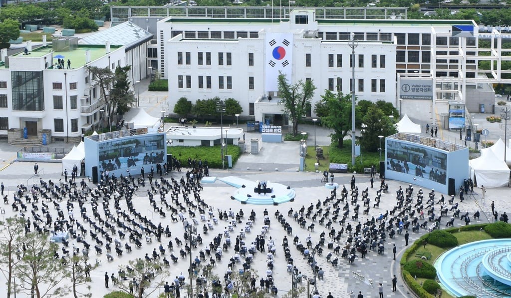 A ceremony to mark the 40th anniversary of the Gwangju Uprising last month. Photo: DPA A ceremony to mark the 40th anniversary of the Gwangju Uprising last month. Photo: DPA