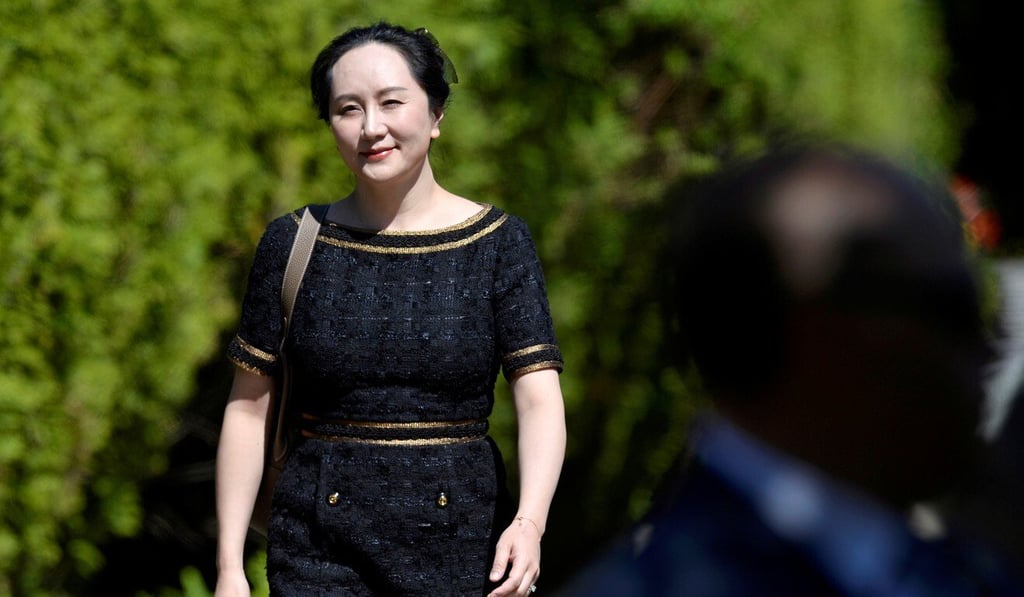 Huawei Technologies chief financial officer Meng Wanzhou leaves her home to attend a court hearing in Vancouver on May 27. Photo: Reuters