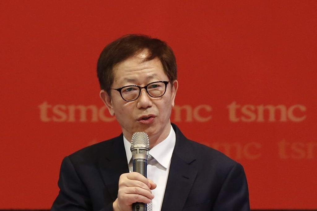 Mark Liu, chairman of Taiwan Semiconductor Manufacturing Co, speaks at the company's annual general meeting in Hsinchu, Taiwan, on June 9. Photo: Bloomberg Mark Liu, chairman of Taiwan Semiconductor Manufacturing Co, speaks at the company's annual general meeting in Hsinchu, Taiwan, on June 9. Photo: Bloomberg