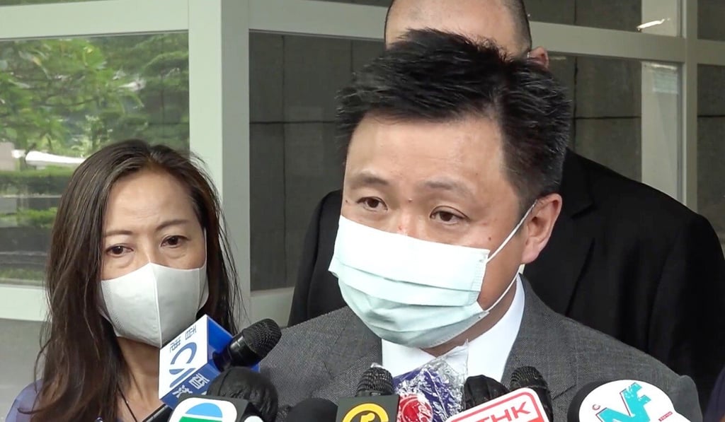 Eugene Chan, chairman of RTHK board of advisers, speaks to the media after Wednesday’s meeting. Photo: RTHK