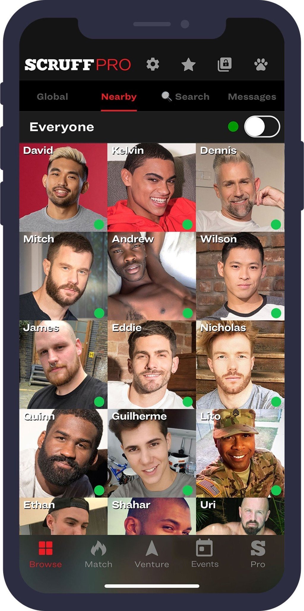 Gay dating app Scruff pledged to remove its ethnic filters to “fight against systemic racism and historic oppression of the Black community”. Photo: Scruff