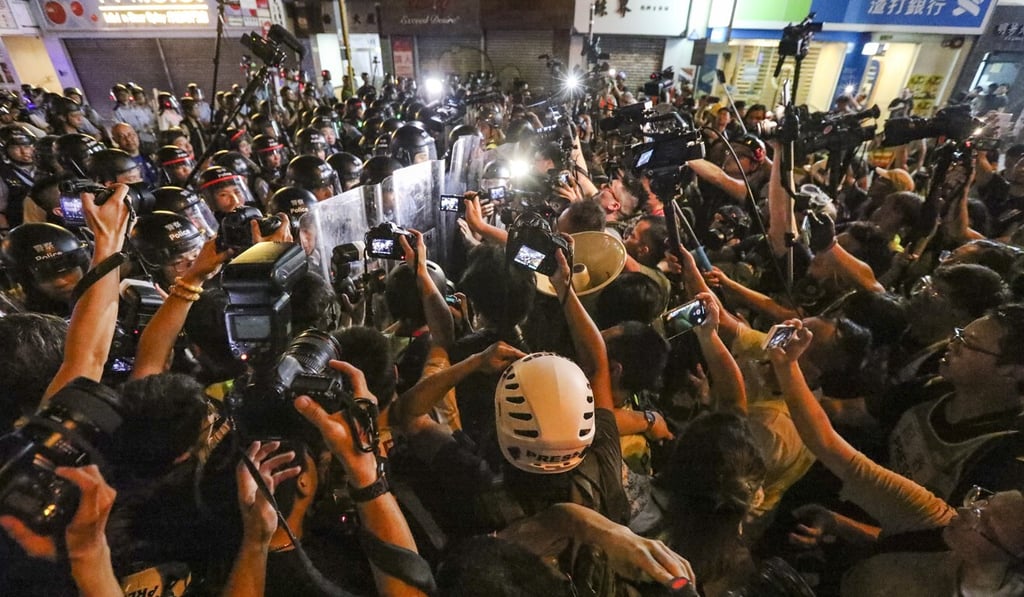 The incident occurred at a protest last July. Photo: Felix Wong