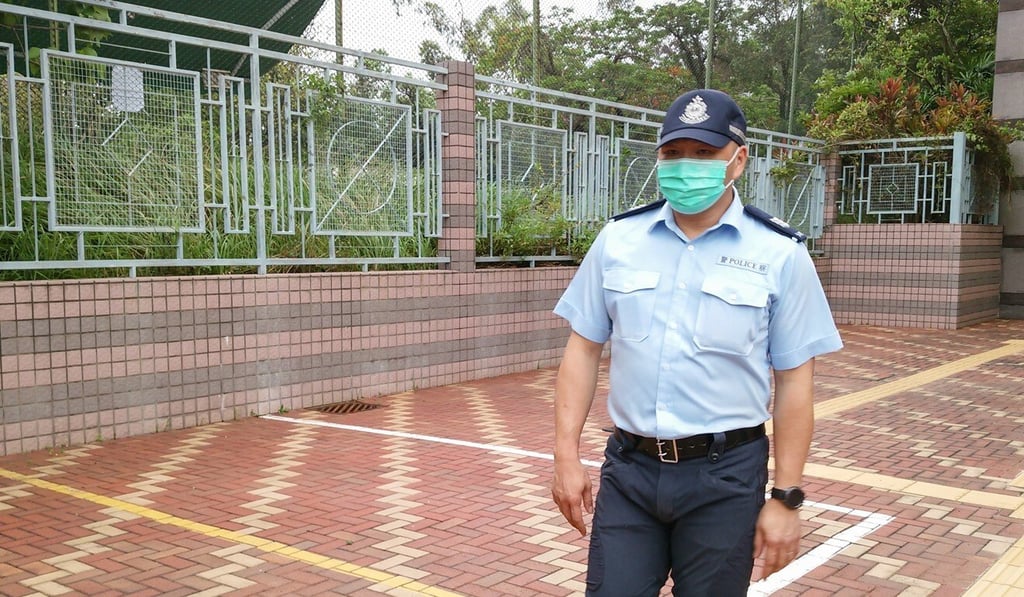 Teacher Yeung Pok-man, 29, was on Friday convicted of assaulting police sergeant Chung Wang-yip (pictured). Photo: Brian Wong