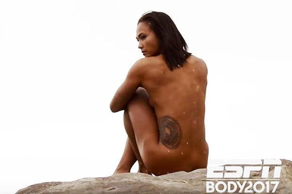 Michelle Waterson rocking ESPN’s annual body issue in 2017. Photo: ESPN
