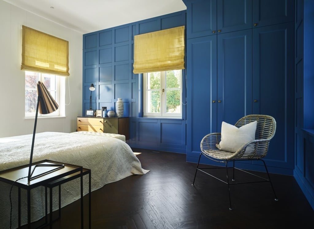 The bedrooms show more extensive use of colour than the rooms downstairs.