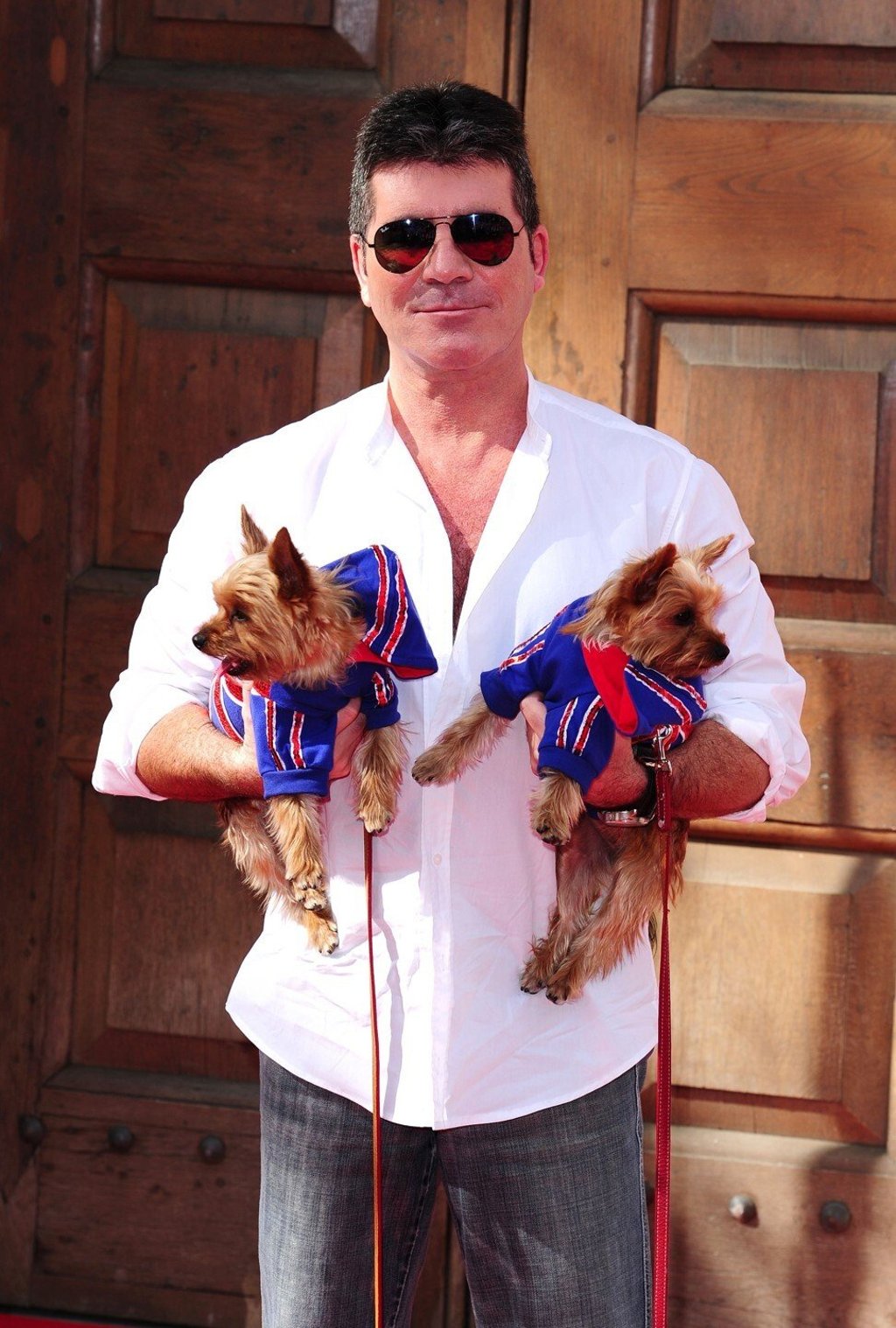 Simon Cowell showed his support for Leask after her act and called for the end of the dog meat trade. Photo: Ian West/PA Images via Getty Images