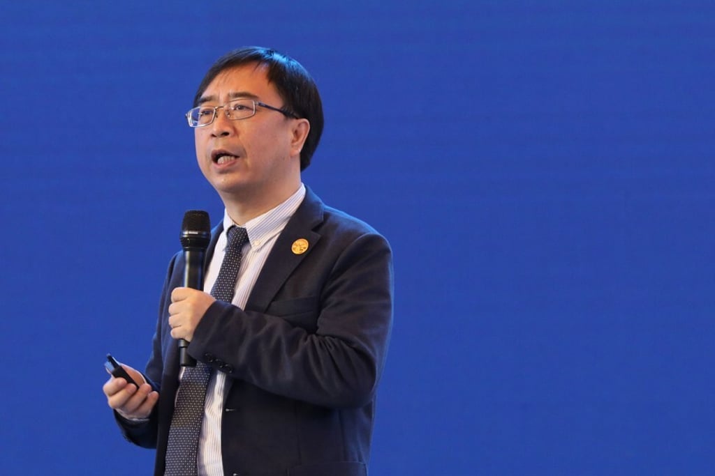 Chinese quantum physicist Pan Jianwei speaks at the opening ceremony of the China International Big Data Industry Expo 2018 at Guiyang, capital of southwest Guizhou province, in May 2018. Photo: Xinhua
