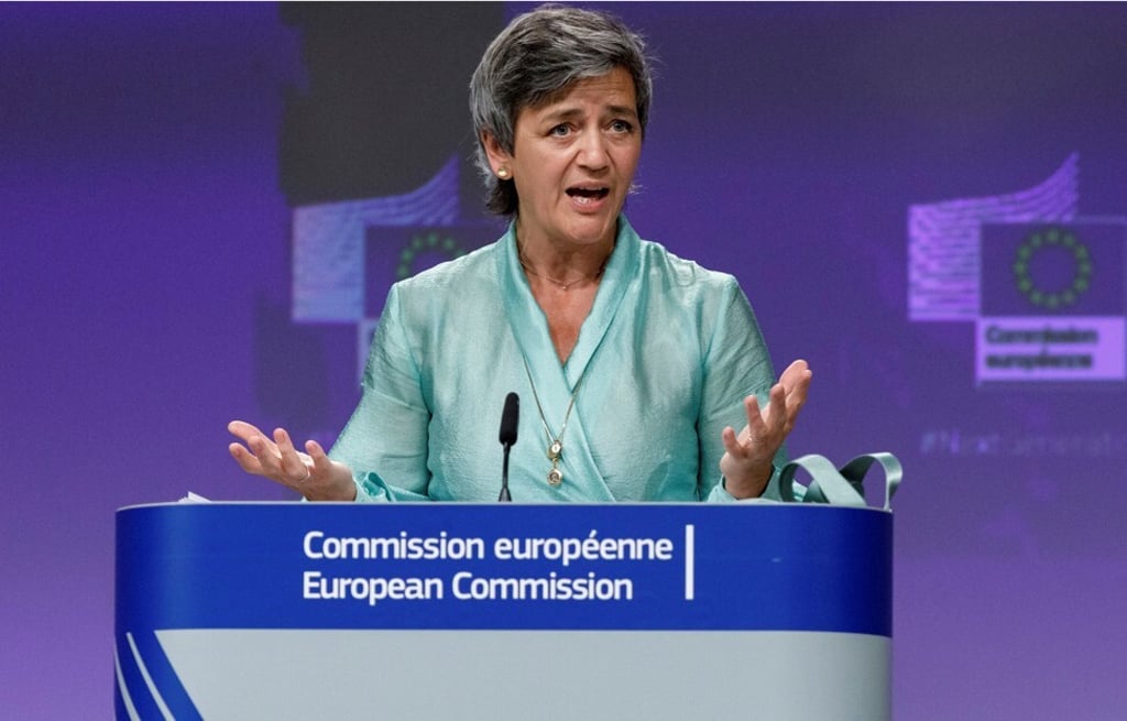 European Commission antitrust chief Margrethe Vestager says the investigation seeks to ensure Apple’s rules does not distort competition in the EU. Photo: Reuters European Commission antitrust chief Margrethe Vestager says the investigation seeks to ensure Apple’s rules does not distort competition in the EU. Photo: Reuters