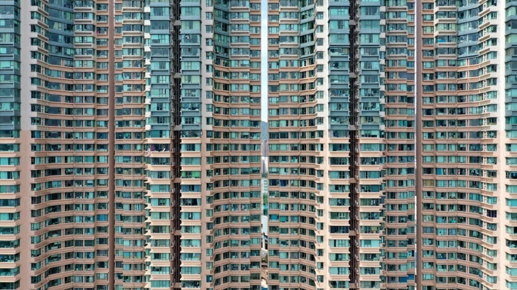 Aerial view of Tai Kok Tsui. The study found that 84.2 per cent of poorer mental health can be attributed to housing unaffordability alone. Photo: Roy Issa Aerial view of Tai Kok Tsui. The study found that 84.2 per cent of poorer mental health can be attributed to housing unaffordability alone. Photo: Roy Issa