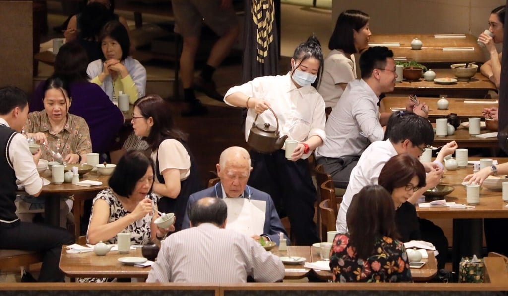 While Hongkongers still cannot travel, they can dine out, something restaurant industry figures believes has driven a recent spike in business. Photo: May Tse