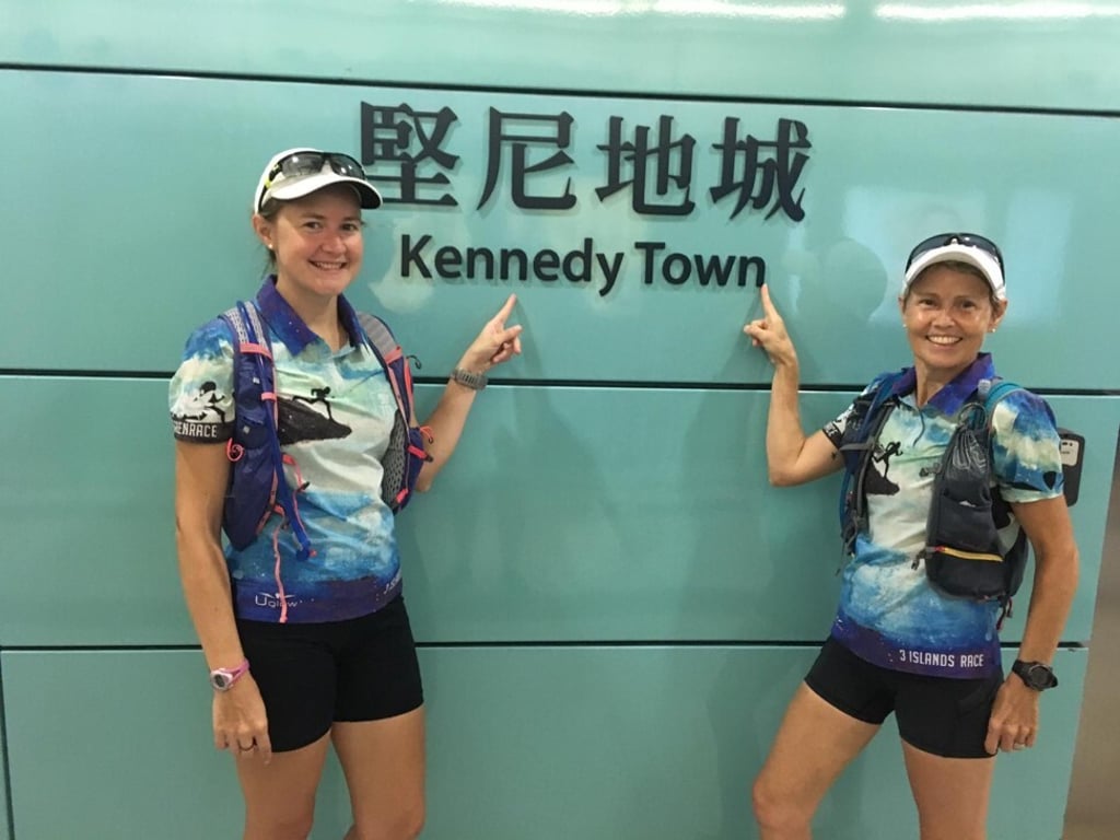 Gillian and Marj Pritchard completed their first MTR challenge, the Island Line from Chai Wan to Kennedy Town, on Mother’s Day last year. Gillian and Marj Pritchard completed their first MTR challenge, the Island Line from Chai Wan to Kennedy Town, on Mother’s Day last year.