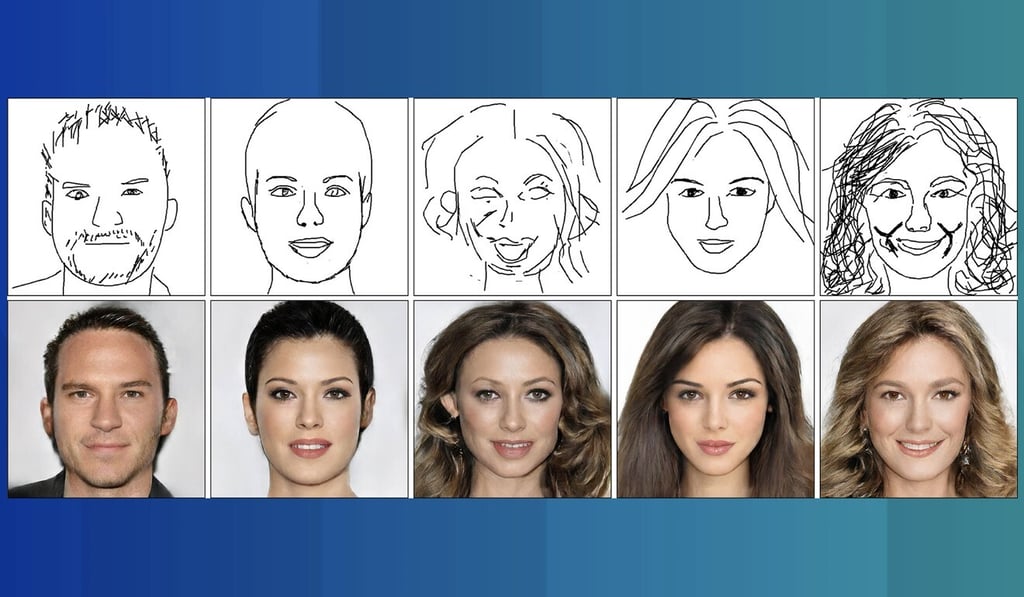 The DeepFaceDrawing system lets users “with little training in drawing” produce high-quality images. (Picture: DeepFaceDrawing) The DeepFaceDrawing system lets users “with little training in drawing” produce high-quality images. (Picture: DeepFaceDrawing)