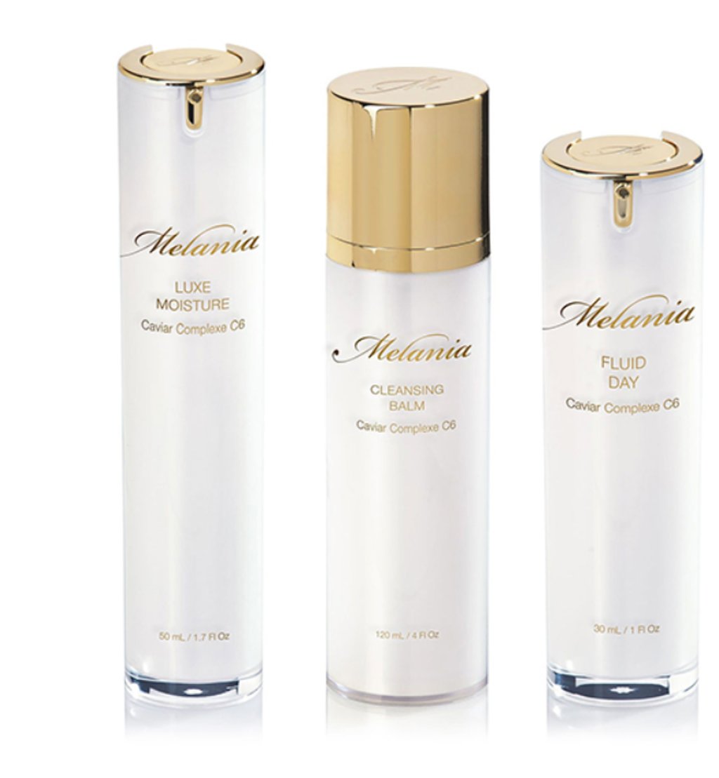 Melania beauty products. Photo: Melania Beauty