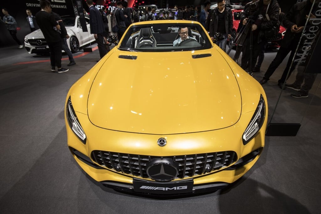 The Mercedes-AMG GT C sports car at Auto Shanghai 2019. Photo: Bloomberg