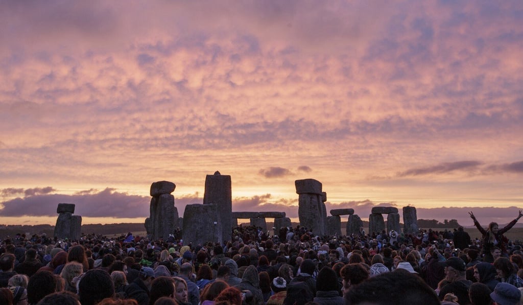 Revellers gather at Stonehenge near Salisbury in 2015 to celebrate the longest day of the year. Photo: AP Revellers gather at Stonehenge near Salisbury in 2015 to celebrate the longest day of the year. Photo: AP
