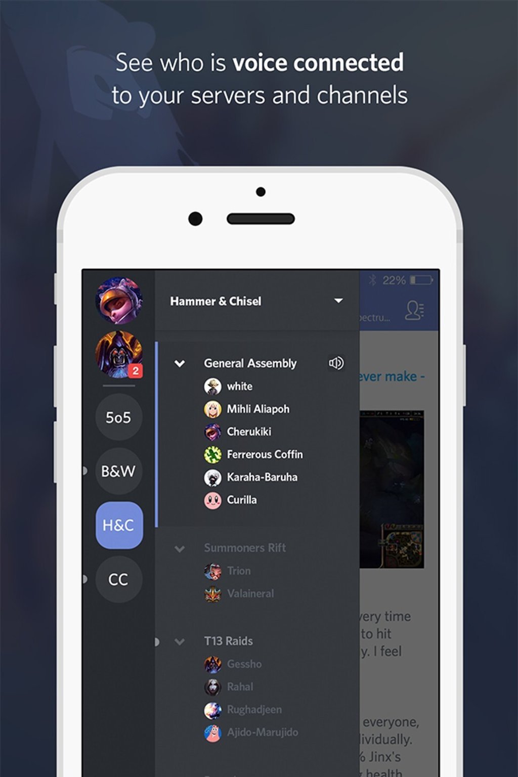 The Discord app. Today people play games while simultaneously using video apps like Discord. Photo: Discord The Discord app. Today people play games while simultaneously using video apps like Discord. Photo: Discord