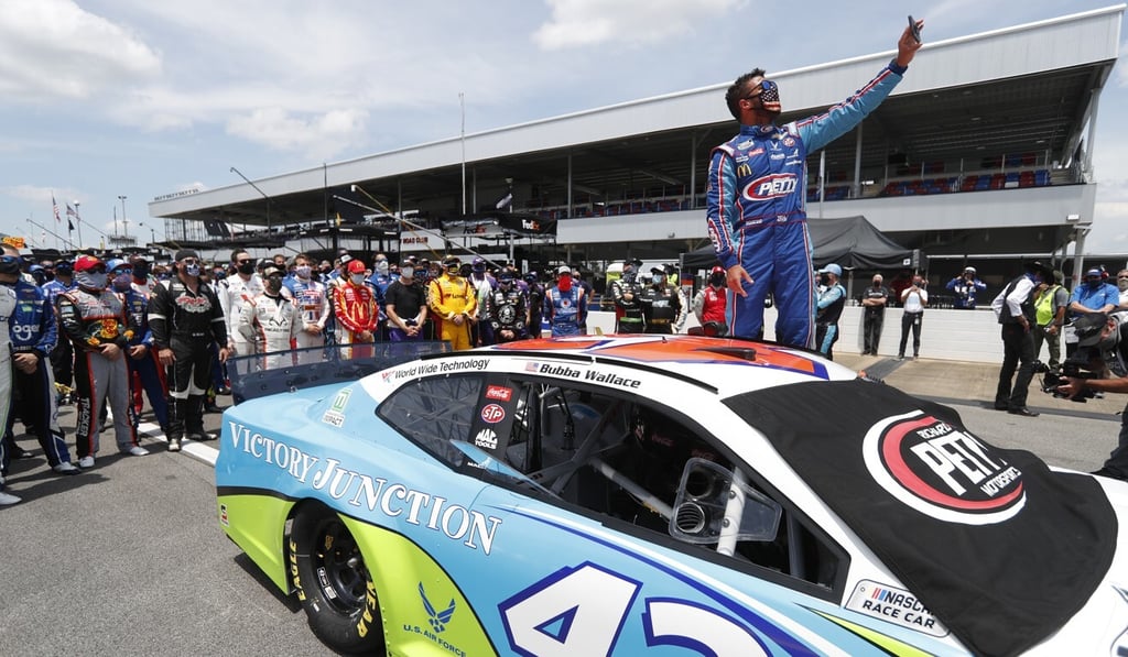 Bubba Wallace is Nascar’s only full-time black driver. Photo: AP Bubba Wallace is Nascar’s only full-time black driver. Photo: AP