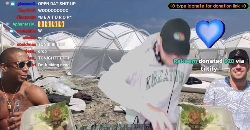 Beats takes part in a Minnesota Freedom Fundraiser on streaming service Twitch. Photo: Kenny Beats/Twitch