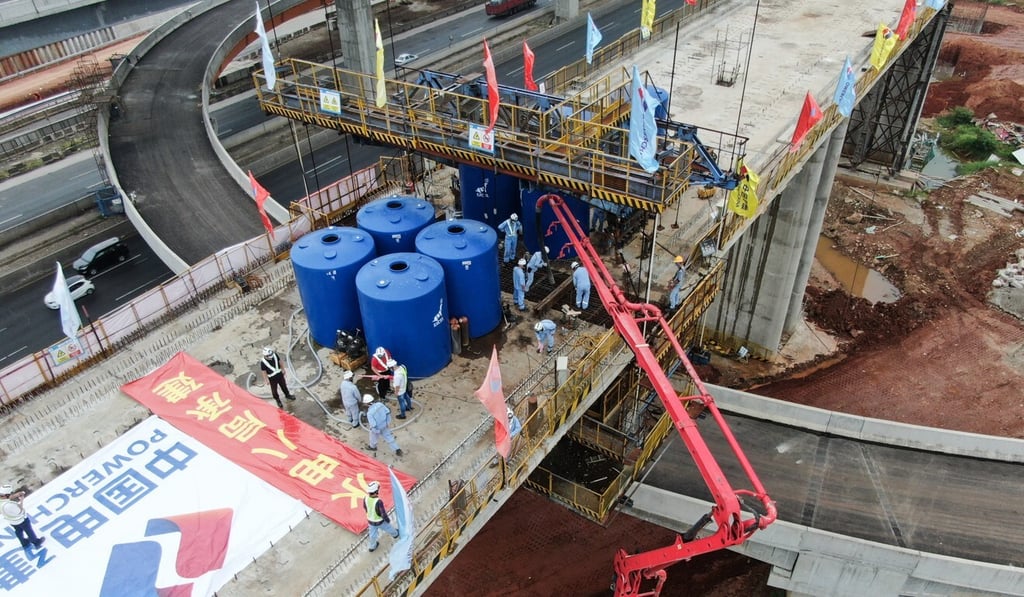 A construction site of the No. 2 Bridge of the Jakarta-Bandung High Speed Railway in Indonesia pictured on May 10, 2020. Photo: Xinhua A construction site of the No. 2 Bridge of the Jakarta-Bandung High Speed Railway in Indonesia pictured on May 10, 2020. Photo: Xinhua
