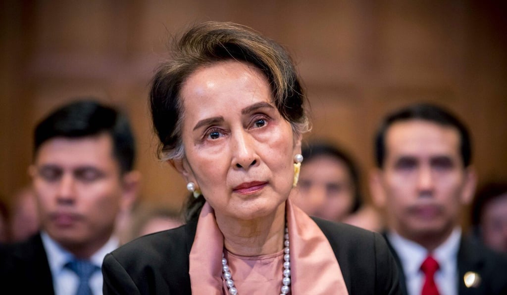 State Counsellor Aung San Suu Kyi at the International Court of Justice in 2019. Photo: AFP State Counsellor Aung San Suu Kyi at the International Court of Justice in 2019. Photo: AFP