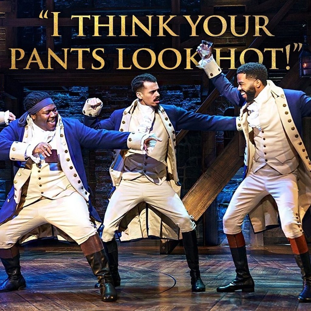 The musical features mostly non-white actors. Photo: Instagram @hamiltonmusical