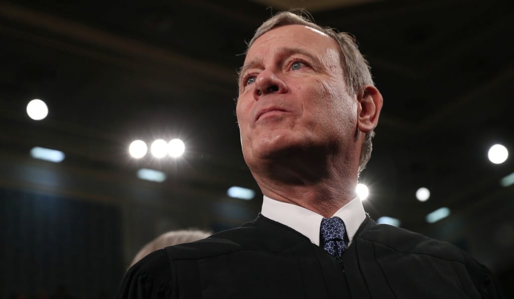 US Supreme Court Chief Justice John Roberts waits for President Donald Trump's State of the Union address in Washington in February. Photo: Reuters