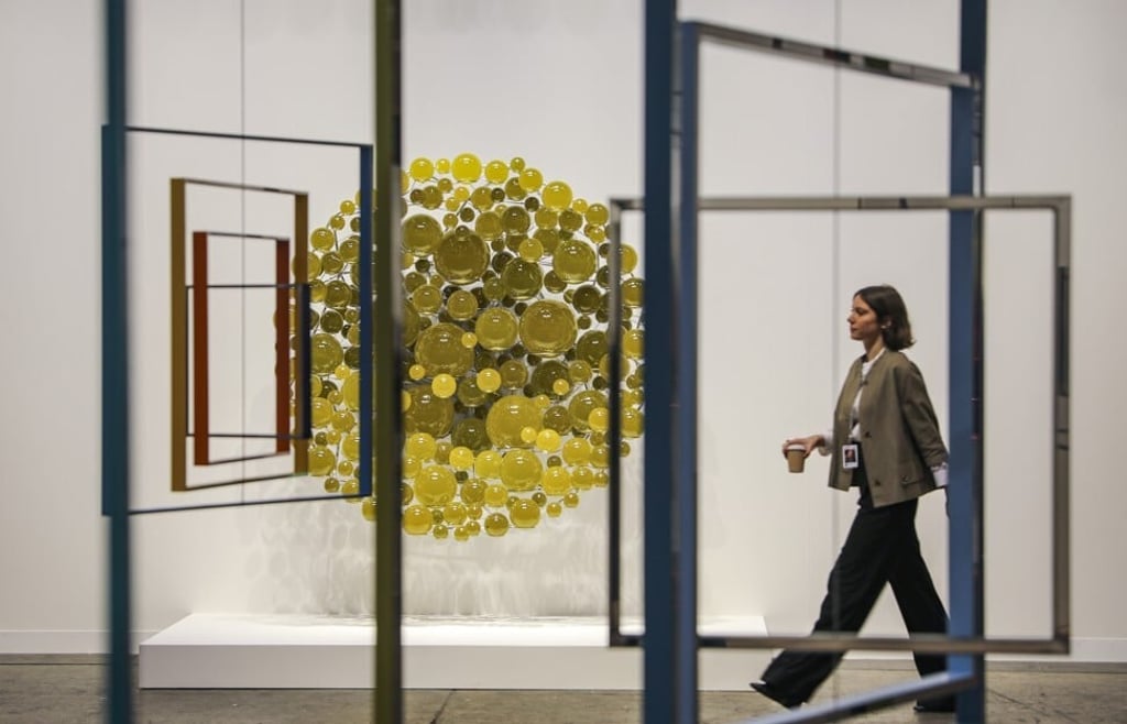 Olafur Eliasson's 'Light Matter Collective 2019' on display at the Art Basel Hong Kong held at the Hong Kong Convention and Exhibition Centre in Wan Chai. 27MAR19 SCMP / K. Y. Cheng