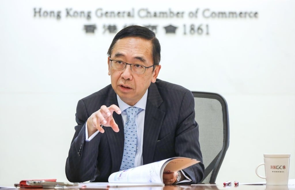 George Leung Siu-kay, Chief Executive Officer of The Hong Kong General Chamber of Commerce (HKGCC), on 22 June 2020. Photo: Nora Tam