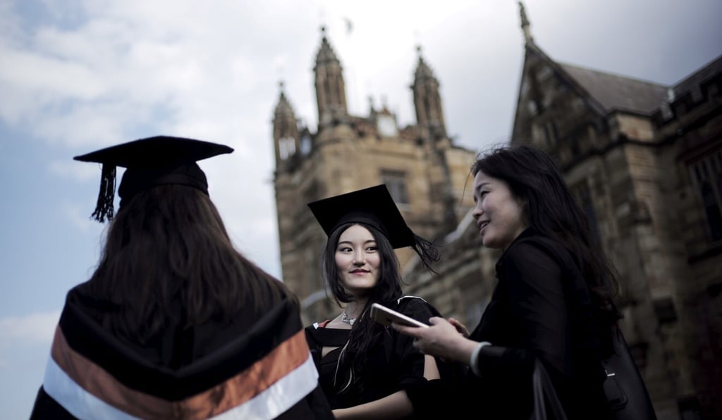 A university student pictured at a graduation ceremony from the School of Commerce at the University of Sydney in 2016. Photo: Reuters A university student pictured at a graduation ceremony from the School of Commerce at the University of Sydney in 2016. Photo: Reuters