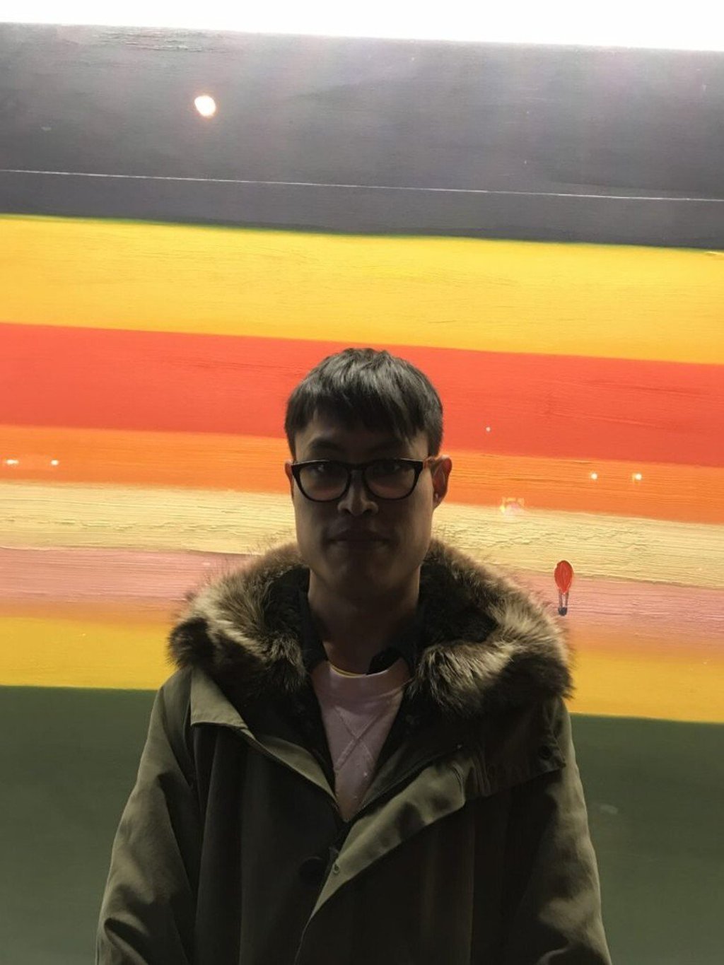 Matthew Wong outside his solo show at Karma in New York in 2018. Photo: courtesy of Matthew Higgs Matthew Wong outside his solo show at Karma in New York in 2018. Photo: courtesy of Matthew Higgs