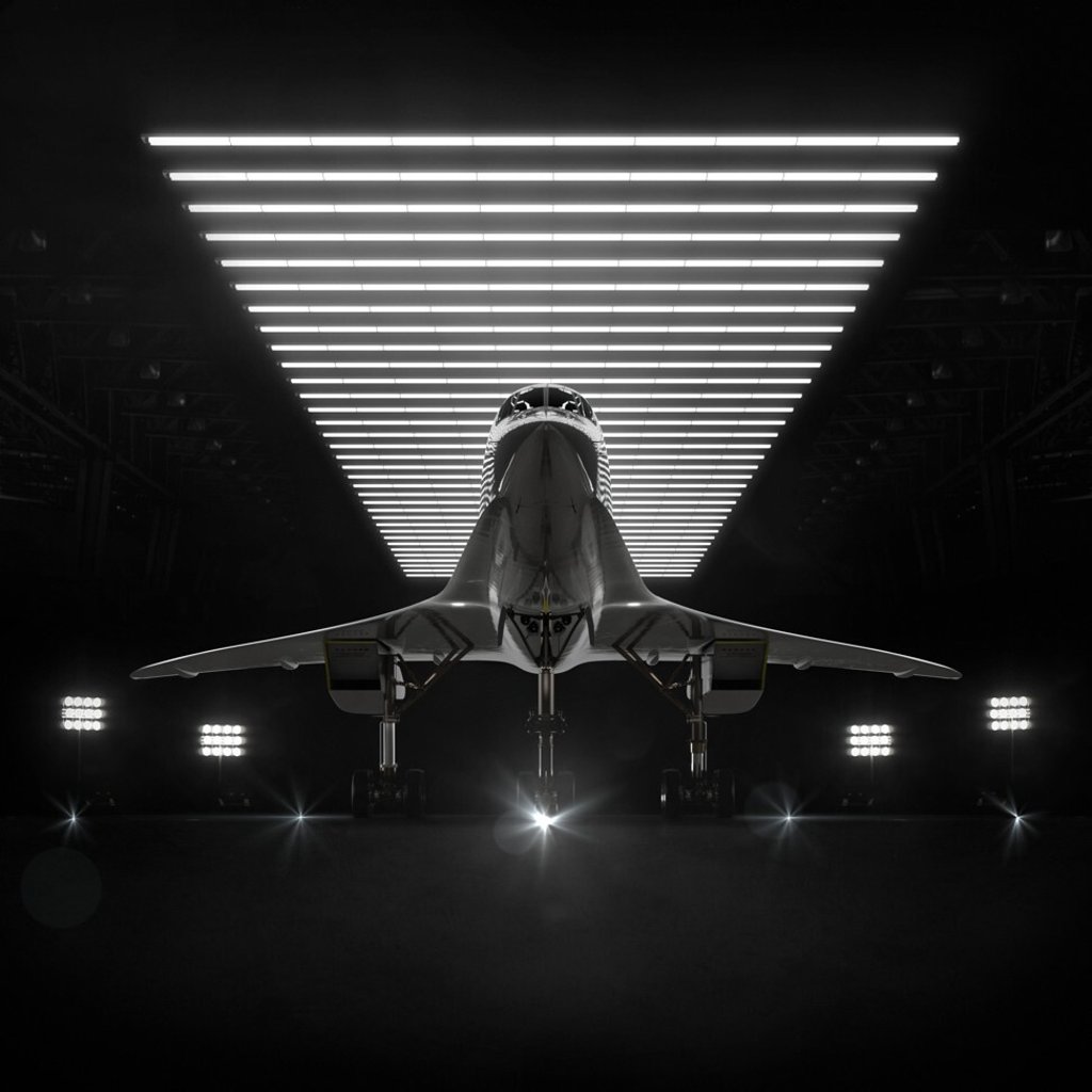 Mock-up of a Boom Supersonic concept. Photo: Boom Supersonic