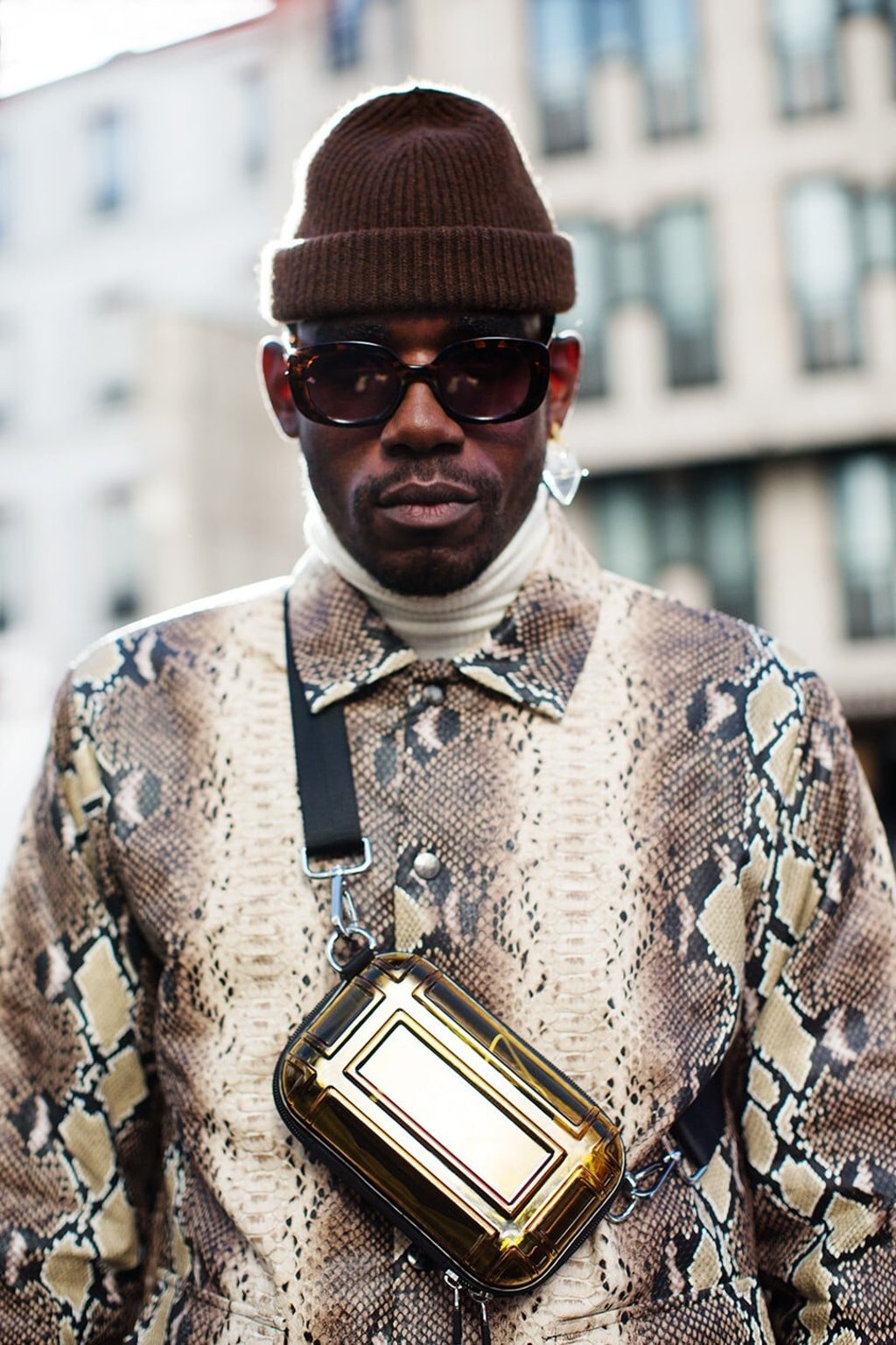 A guest at Paris Fashion Week 2020. Influencers are frequently dressed by designers for promotion. Photo: Scott Schuman