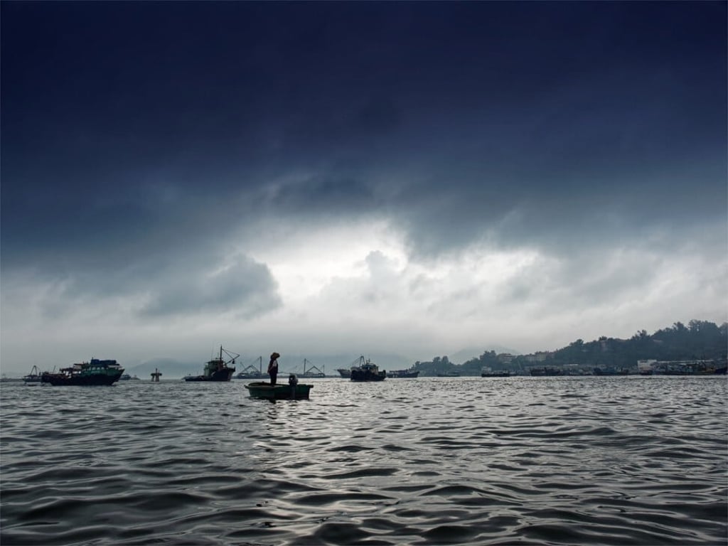 Cheung Chau harbour before a rainstorm. Photo: Martin Williams