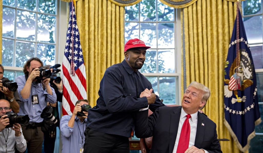 When Rapper Kanye West met US President Donald Trump at the White House in 2018. File photo: Bloomberg